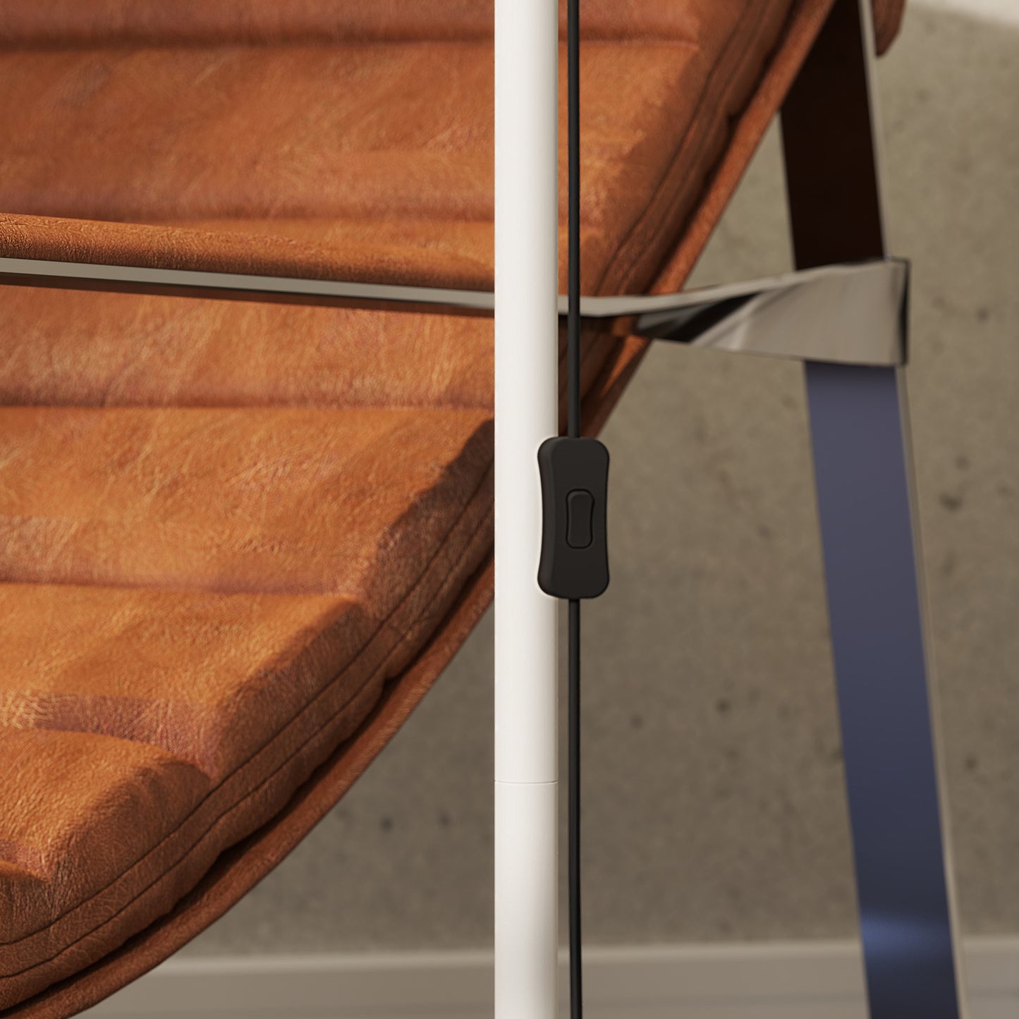LightGlow Adjustable Floor Lamp - White