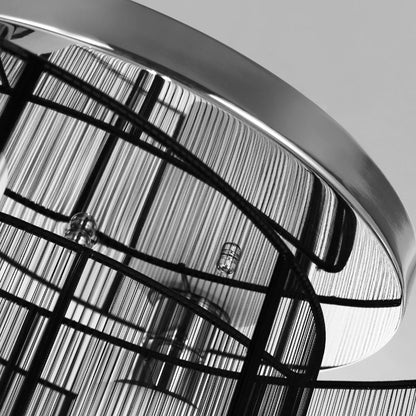 LightGlow Modern Chandelier - White Black