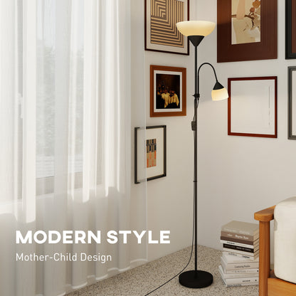 LightGlow Gooseneck Floor Lamp - Black