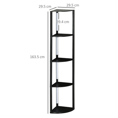 LightGlow Corner Floor Lamp - Black