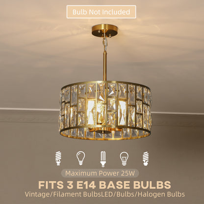 LightGlow Crystallite Chandelier - Gold