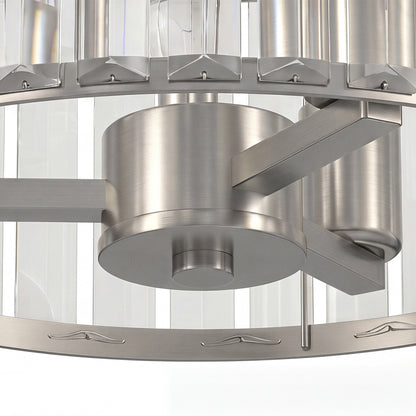 LightGlow Crystal Ceiling Light - Silver