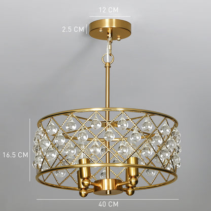 LightGlow Crystallite Four-Bulb Chandelier - Gold