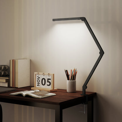 LightGlow Swing Arm Desk Lamp - Black