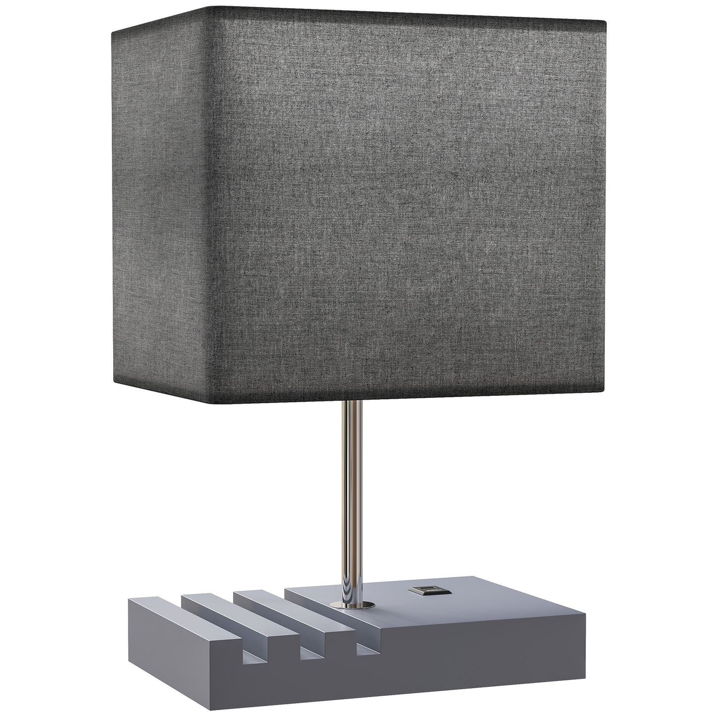 LightGlow Bedside Lamp - Grey