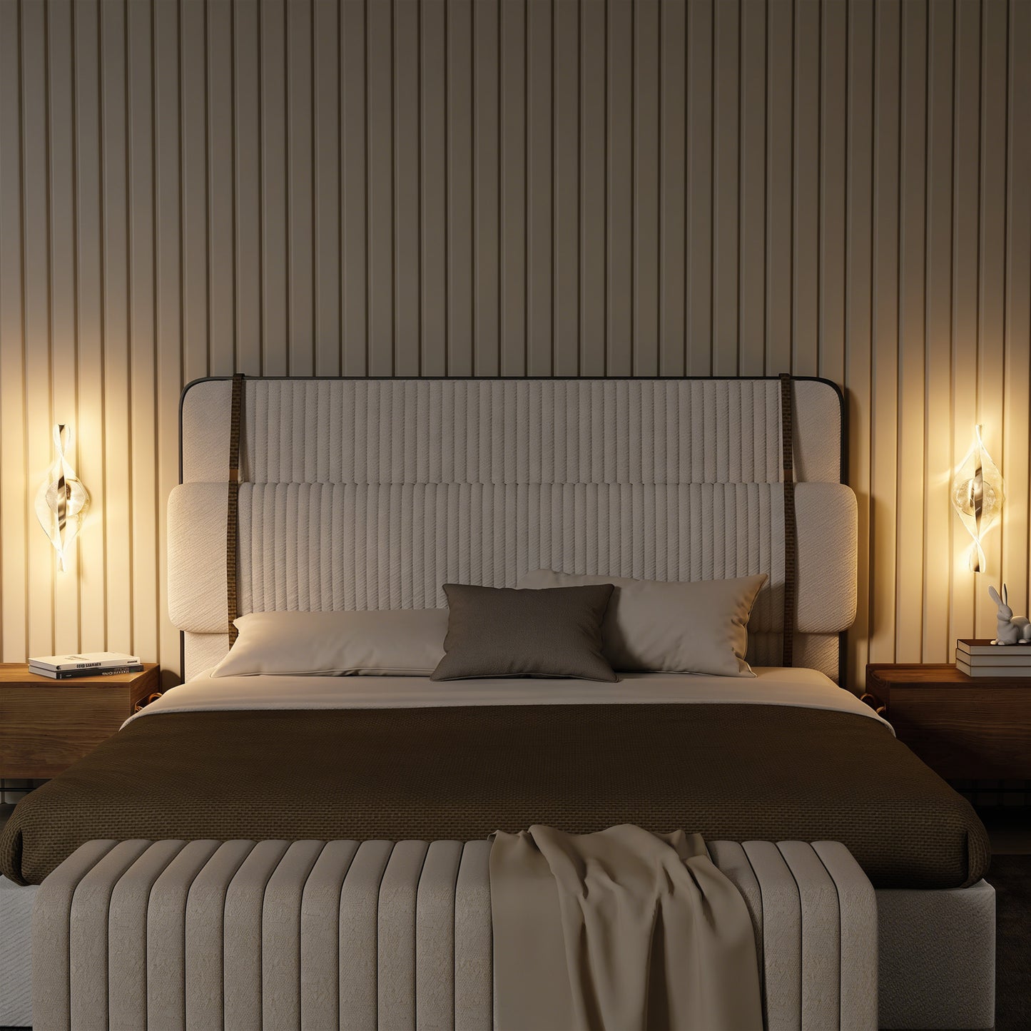 LightGlow LED Wall Lamp - Silver Tone