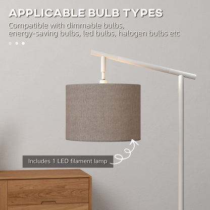 LightGlow Rotating Floor Lamp - Grey