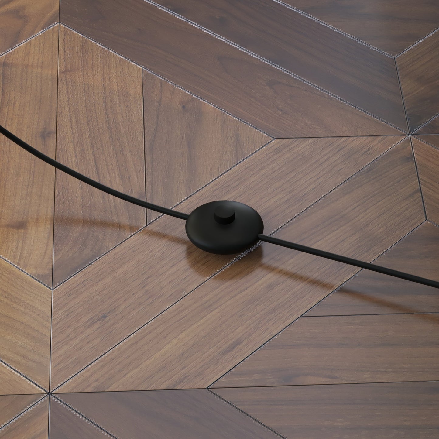 LightGlow Modern Shelf Floor Lamp - Brown