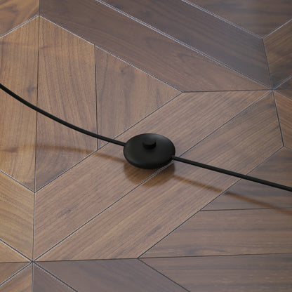 LightGlow Modern Shelf Floor Lamp - Brown