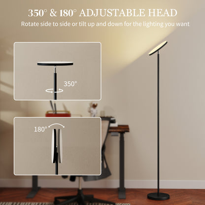 LightGlow RGB Uplighter Floor Lamp - Black