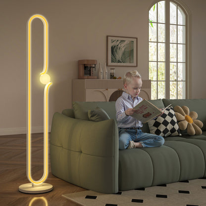 LightGlow LED Floor Lamp - White
