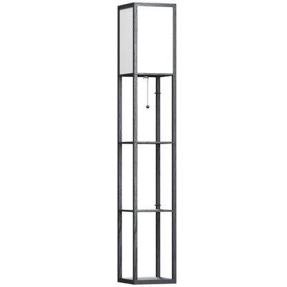 LightGlow 3-Tier Floor Lamp - Black