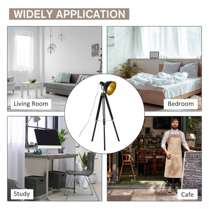 LightGlow Tripod Lamp - Black Gold