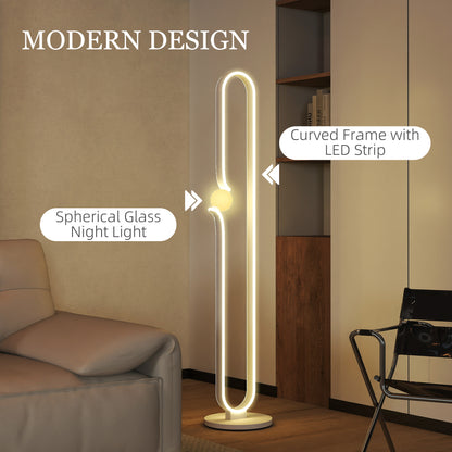 LightGlow LED Floor Lamp - White