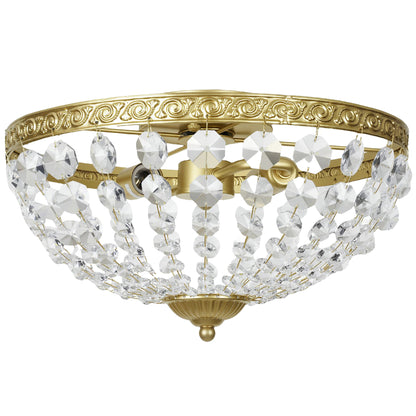 LightGlow Crystal Chandelier - Gold
