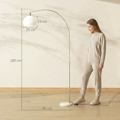 LightGlow Modern Floor Lamp - White