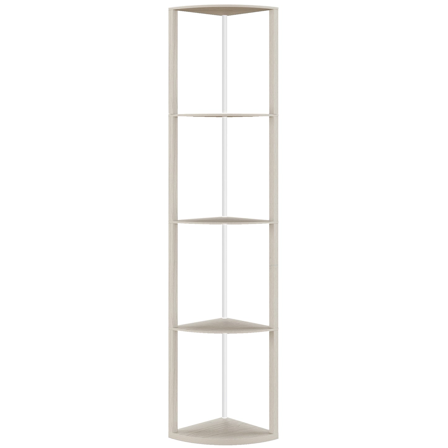 LightGlow 4-Tier RGB Floor Lamp - Oak