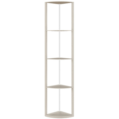 LightGlow 4-Tier RGB Floor Lamp - Oak