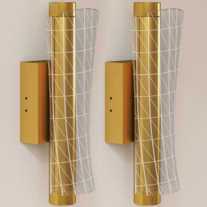 LightGlow Geometric Wall Lamp - Gold