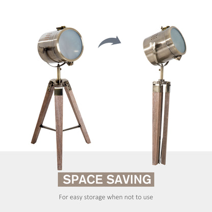 LightGlow Vintage Tripod Lamp - Brass