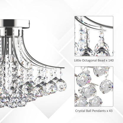 LightGlow Crystal Chandelier