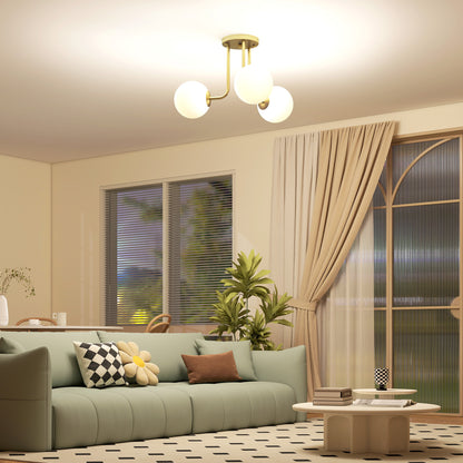 LightGlow Globe Ceiling Light - Gold