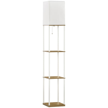LightGlow Shelf Floor Lamp - White
