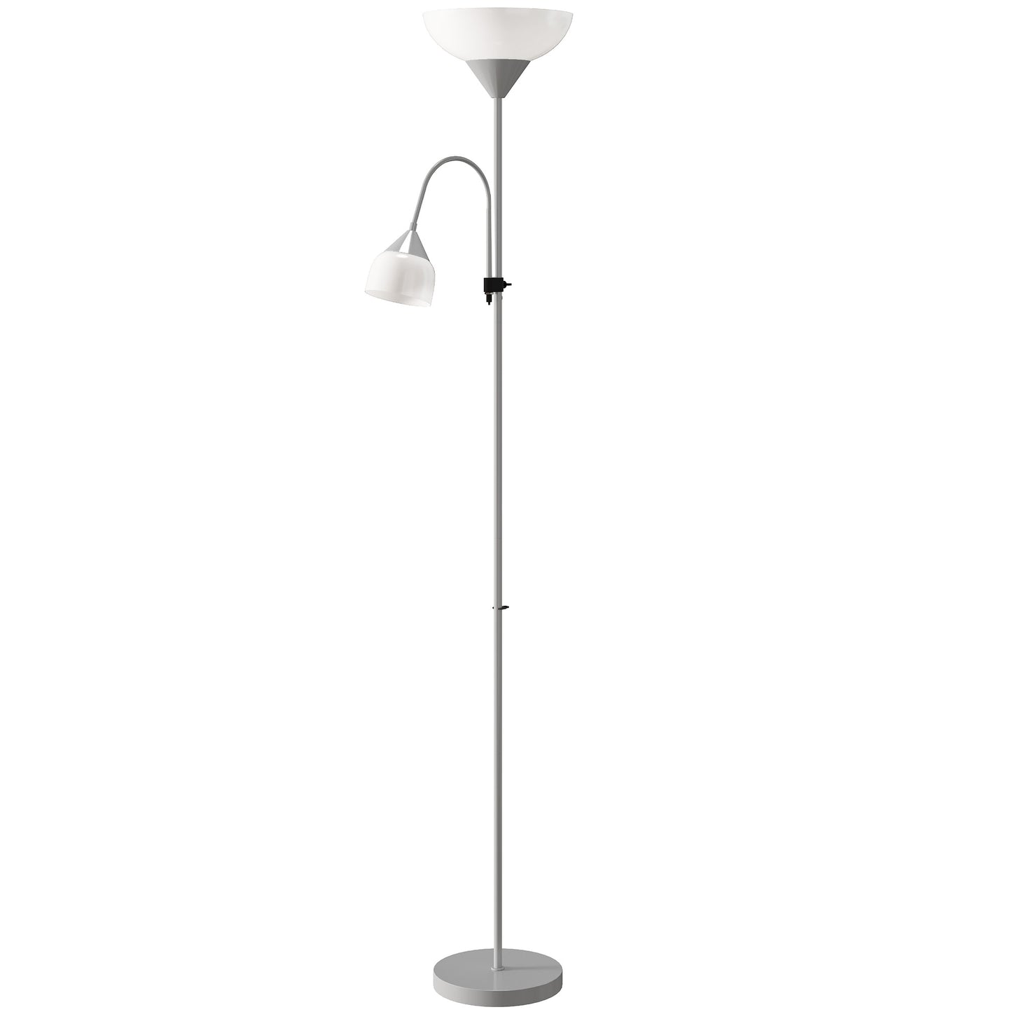 LightGlow Mother Child Floor Lamp - Silver
