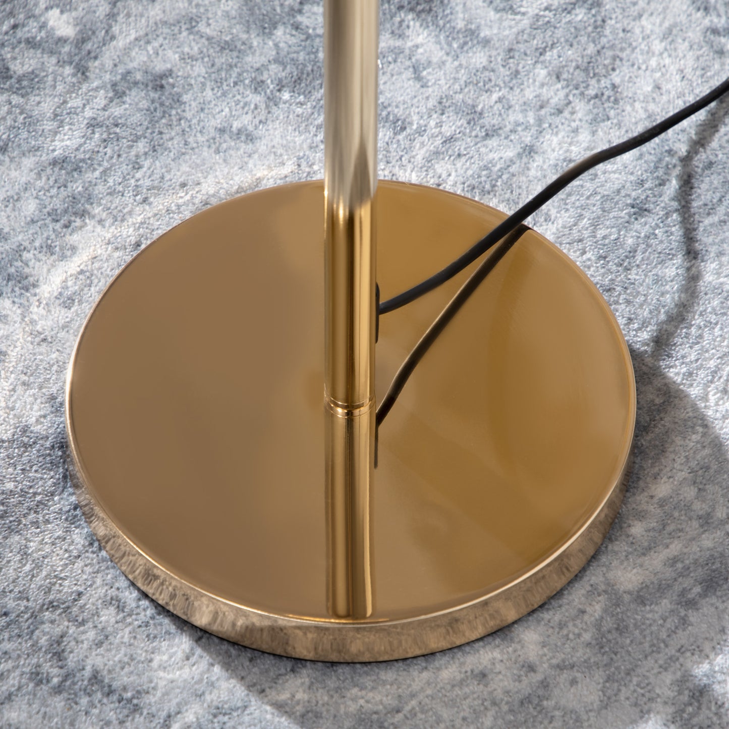LightGlow Crystal Floor Lamp - Gold