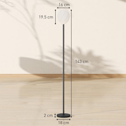 LightGlow Rose Floor Lamp - White