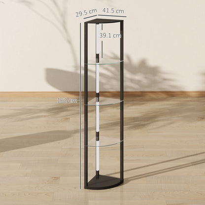 LightGlow Shelf Floor Lamp - Black