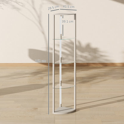 LightGlow Shelf Floor Lamp - Grey