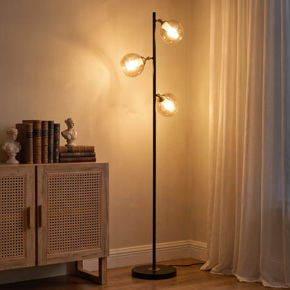 LightGlow Tree Floor Lamp - Grey
