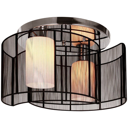 LightGlow Modern Chandelier - White Black