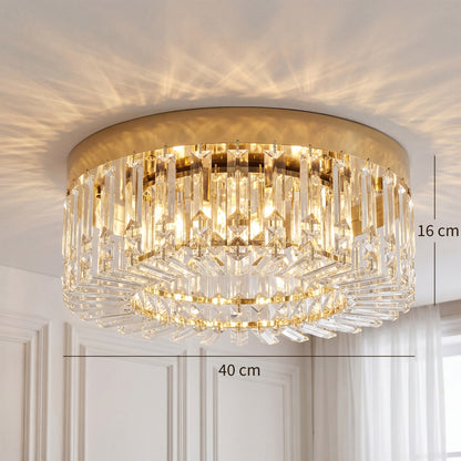 LightGlow Crystal Chandelier - Gold