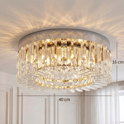 LightGlow Crystal Chandelier - Silver
