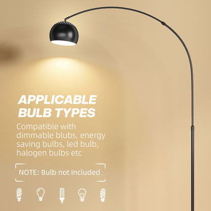 LightGlow Arc Floor Lamp - Black