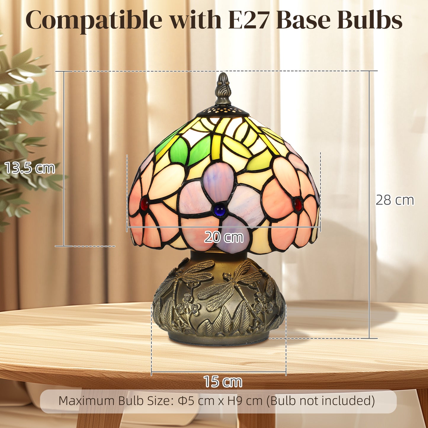 LightGlow Dragonfly Table Lamp - Pink