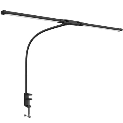 LightGlow Double-Head Desk Lamp - Black