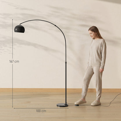 LightGlow Arc Floor Lamp - Black