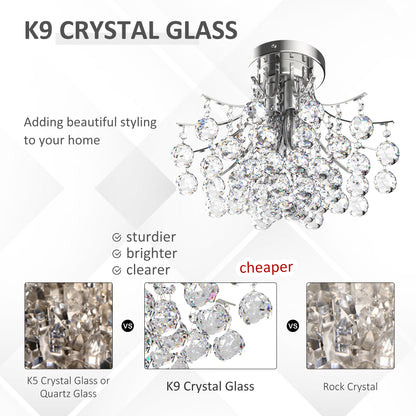 LightGlow Crystal Chandelier