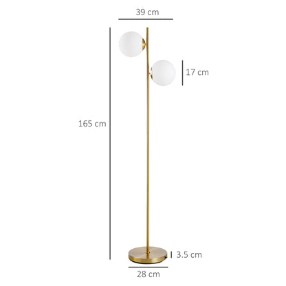 LightGlow Tree Floor Lamp - Gold