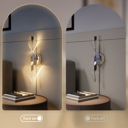 LightGlow LED Wall Lamp - Silver Tone