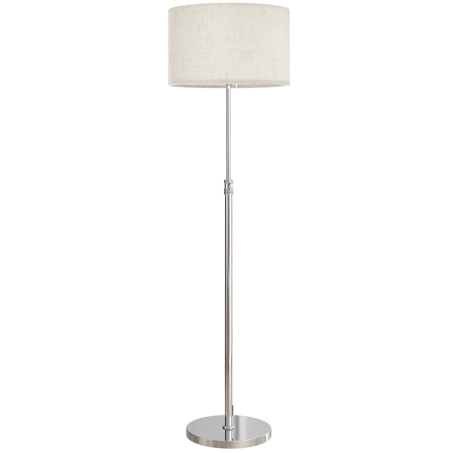 LightGlow Adjustable Floor Lamp - Silver
