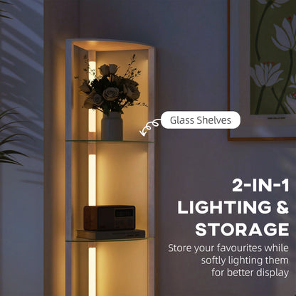 LightGlow Shelf Floor Lamp - Grey