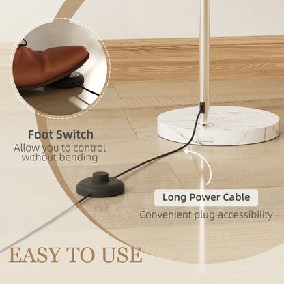 LightGlow Modern Floor Lamp - White