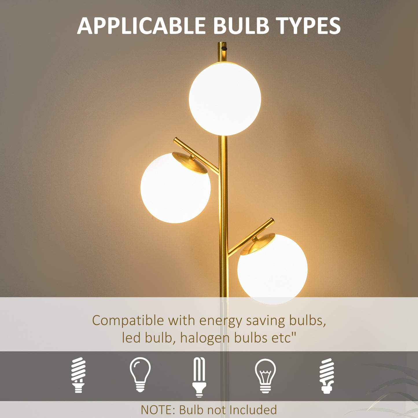 LightGlow Tree Floor Lamp - Gold