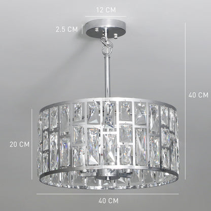 LightGlow Crystallite Chandelier - Silver
