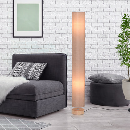 LightGlow Modern Floor Lamp - Cream