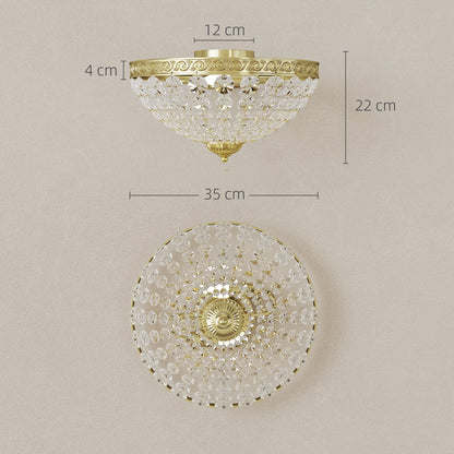 LightGlow Crystal Chandelier - Gold